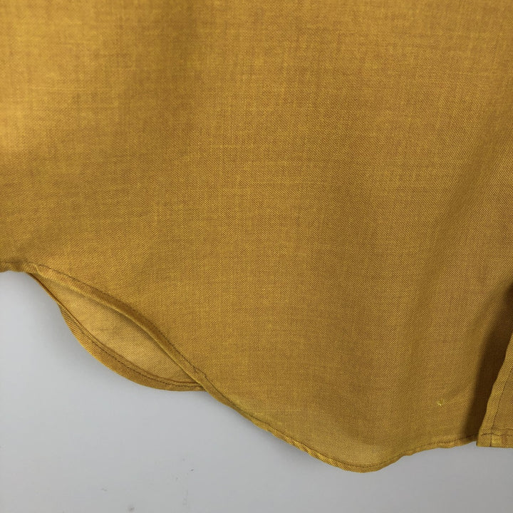 McREGOR SCOTSET Short-Sleeve Button-Down Shirt, Men's Size L (approx.) unclear yellow type Vintage Second Hand