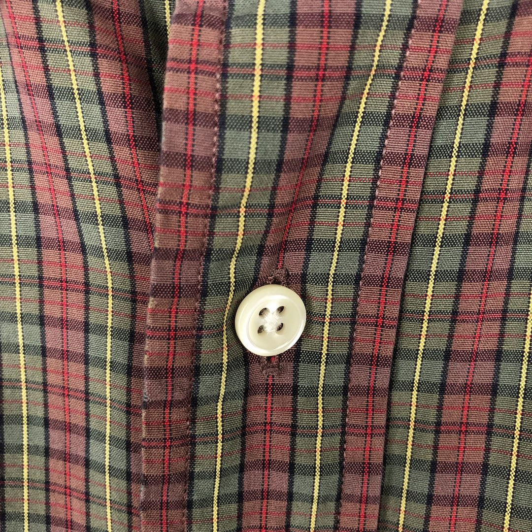 Ralph Lauren BLAKE short sleeve button down check shirt men's XL size cotton red type Vintage Second Hand