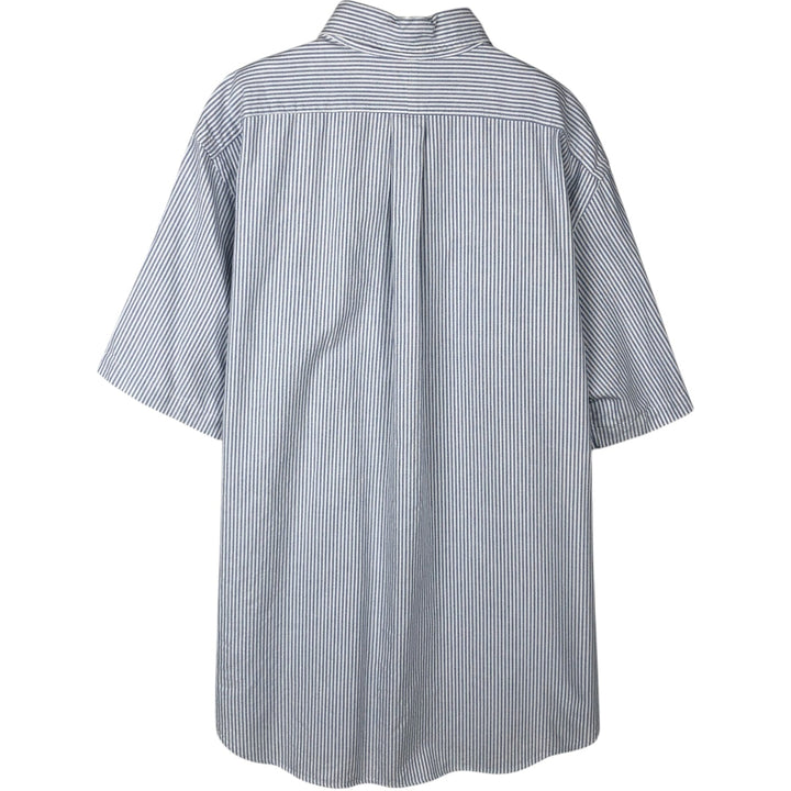 Ralph Lauren Classic Fit Long Sleeve Button Down Striped Shirt, Men's Size L cotton blue type Vintage Second Hand