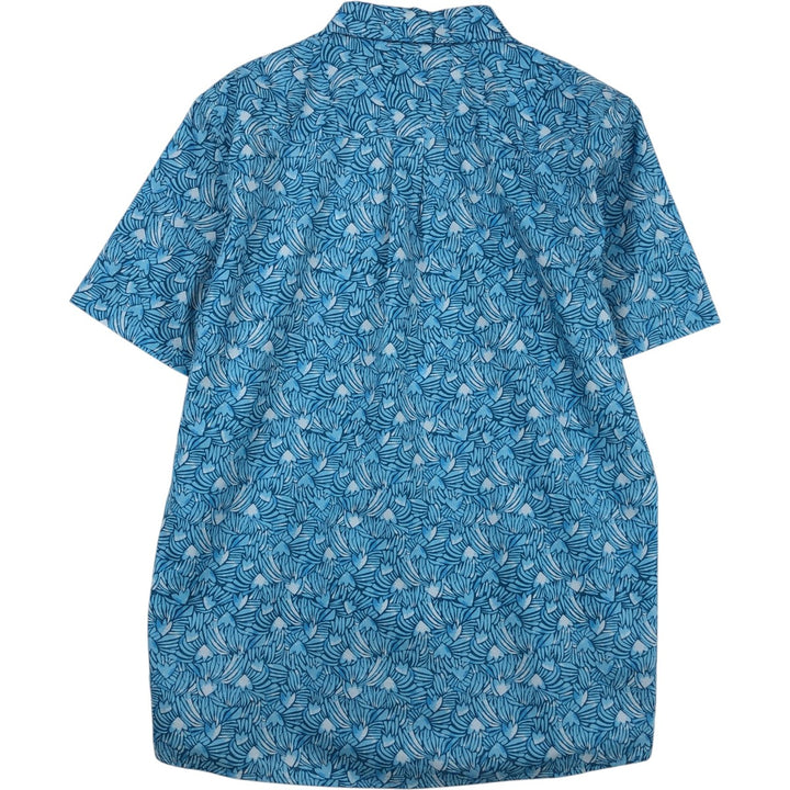 Patagonia 52691SP23 All-over print short-sleeved box shirt, men's size M (approx.) Organic cotton blue type Vintage Second Hand