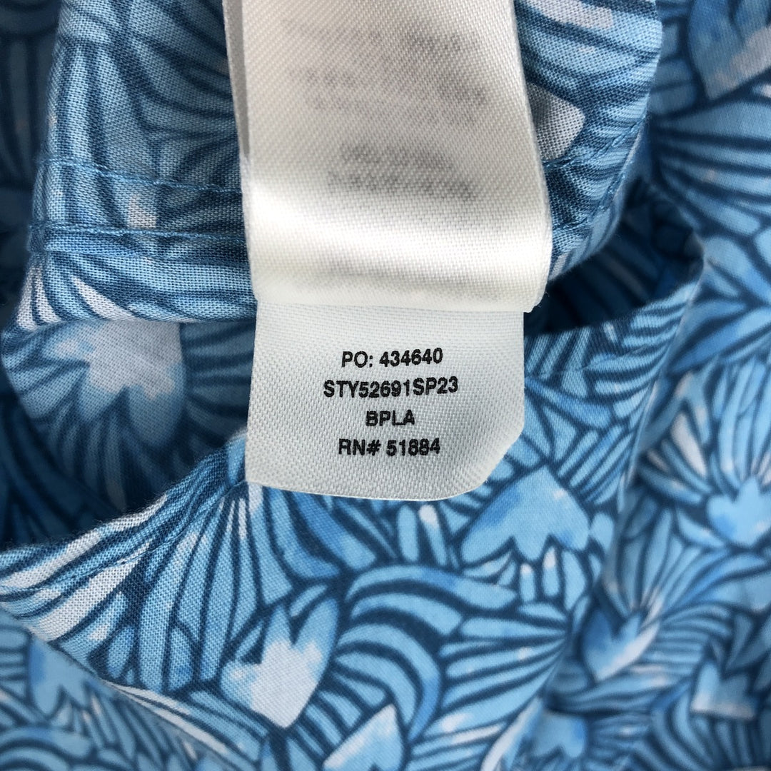 Patagonia 52691SP23 All-over print short-sleeved box shirt, men's size M (approx.) Organic cotton blue type Vintage Second Hand