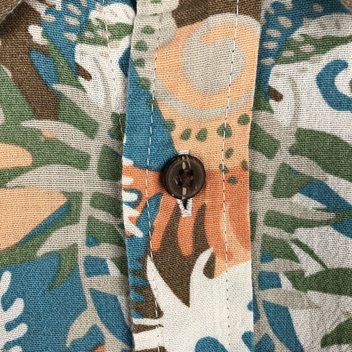 Patagonia 5293SP19 All-over print short-sleeved cotton shirt, men's size S (approx.) Organic cotton multicolor Vintage Second Hand