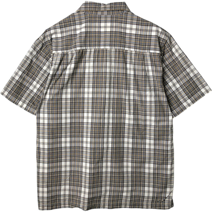 Levi's RED TAB Open Collar Short Sleeve Check Shirt, Boxy Shirt, Men's Size L (approx.) unclear white type Vintage Second Hand