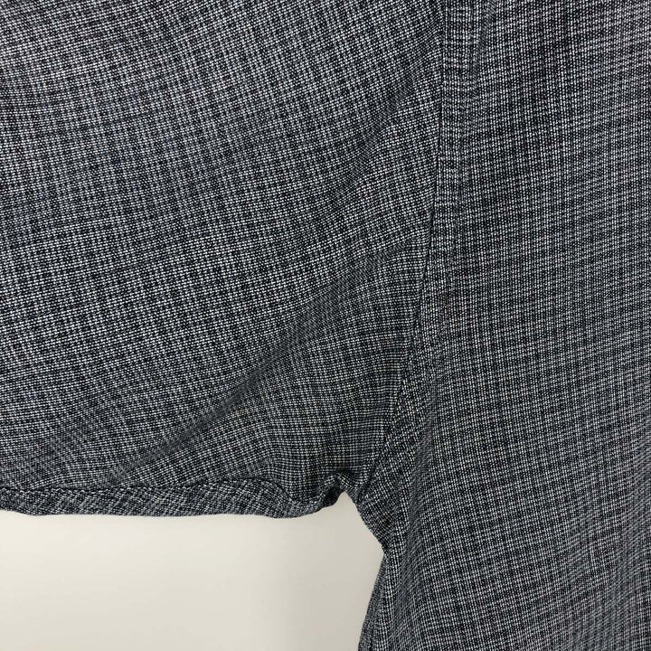 2000'S Columbia long-sleeved button-down check shirt, men's size XL cotton navy blue type Vintage Second Hand