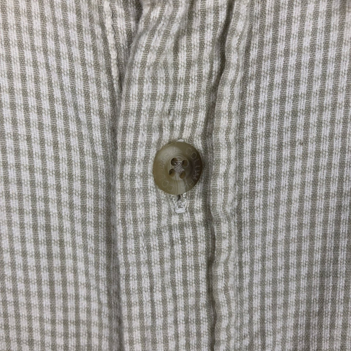 90s-00'S Columbia Check Pattern Short-Sleeve Cotton Check Shirt, Men's Size M (approx.) cotton ivory Vintage Second Hand
