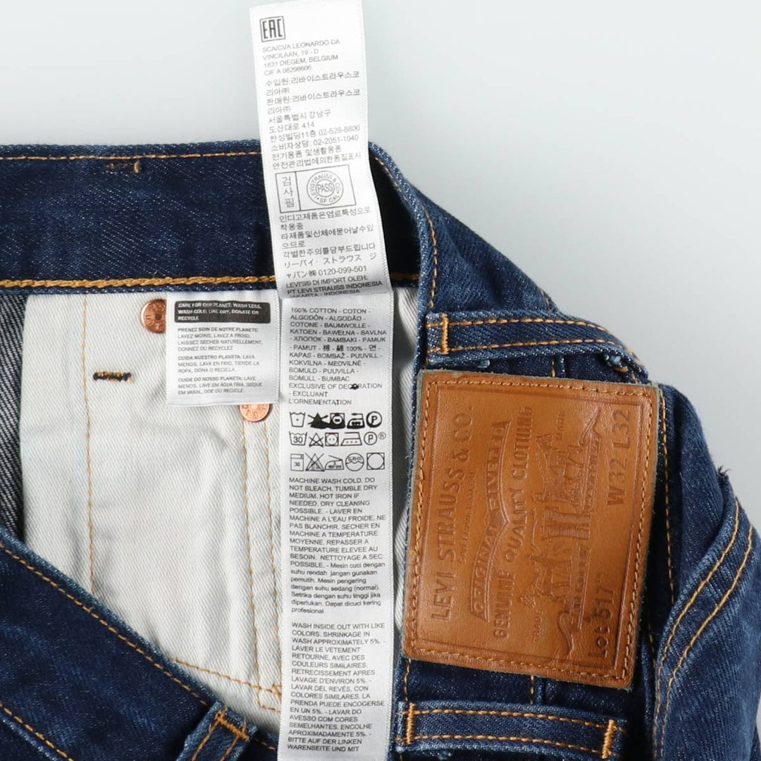 Levi's 517 Bootcut Denim Pants for Men, W32 equivalent cotton navy blue type Vintage Second Hand