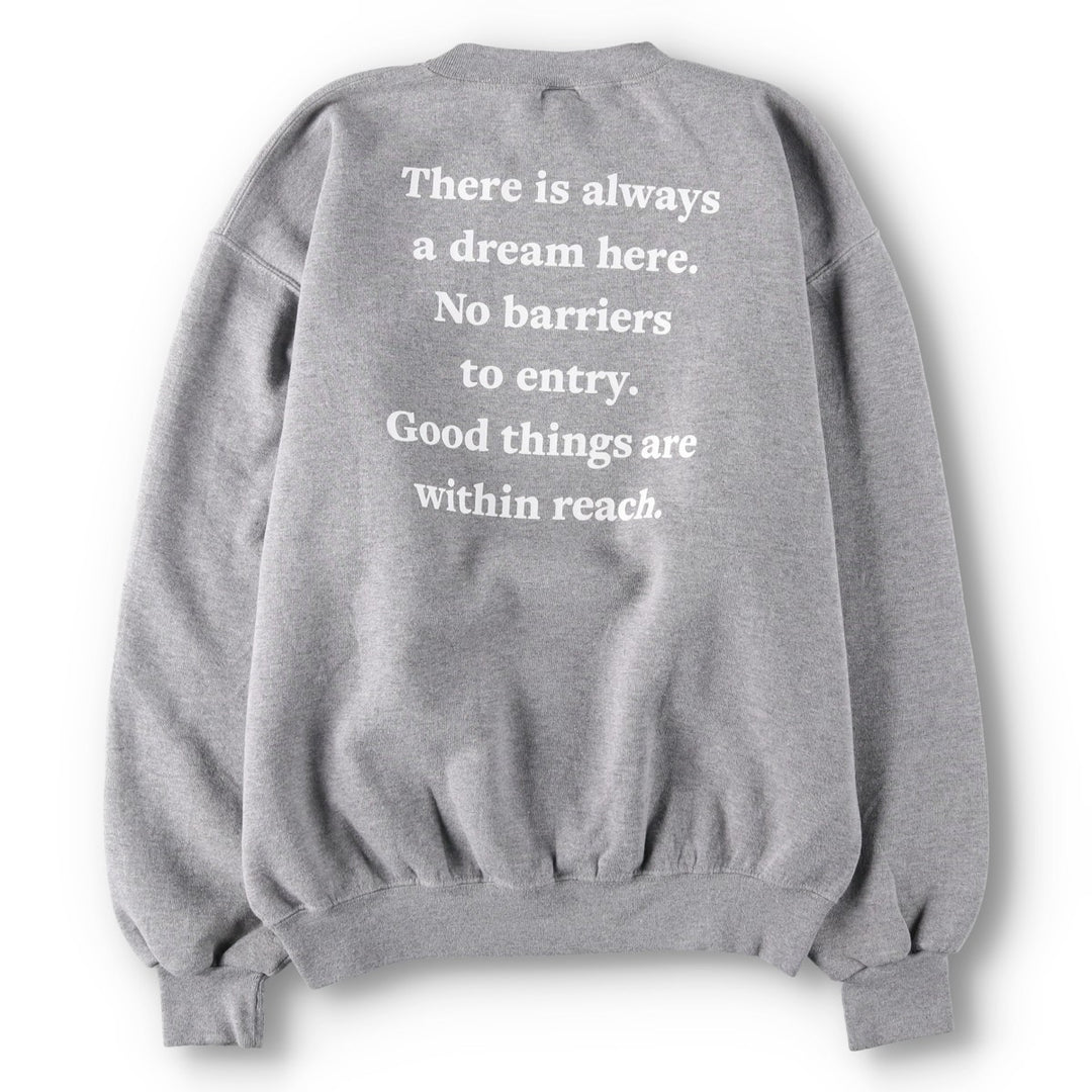 2000'S Russell Fay Original Remake Message Print Sweatshirt (Men's Size L) polyester gray type Vintage Second Hand