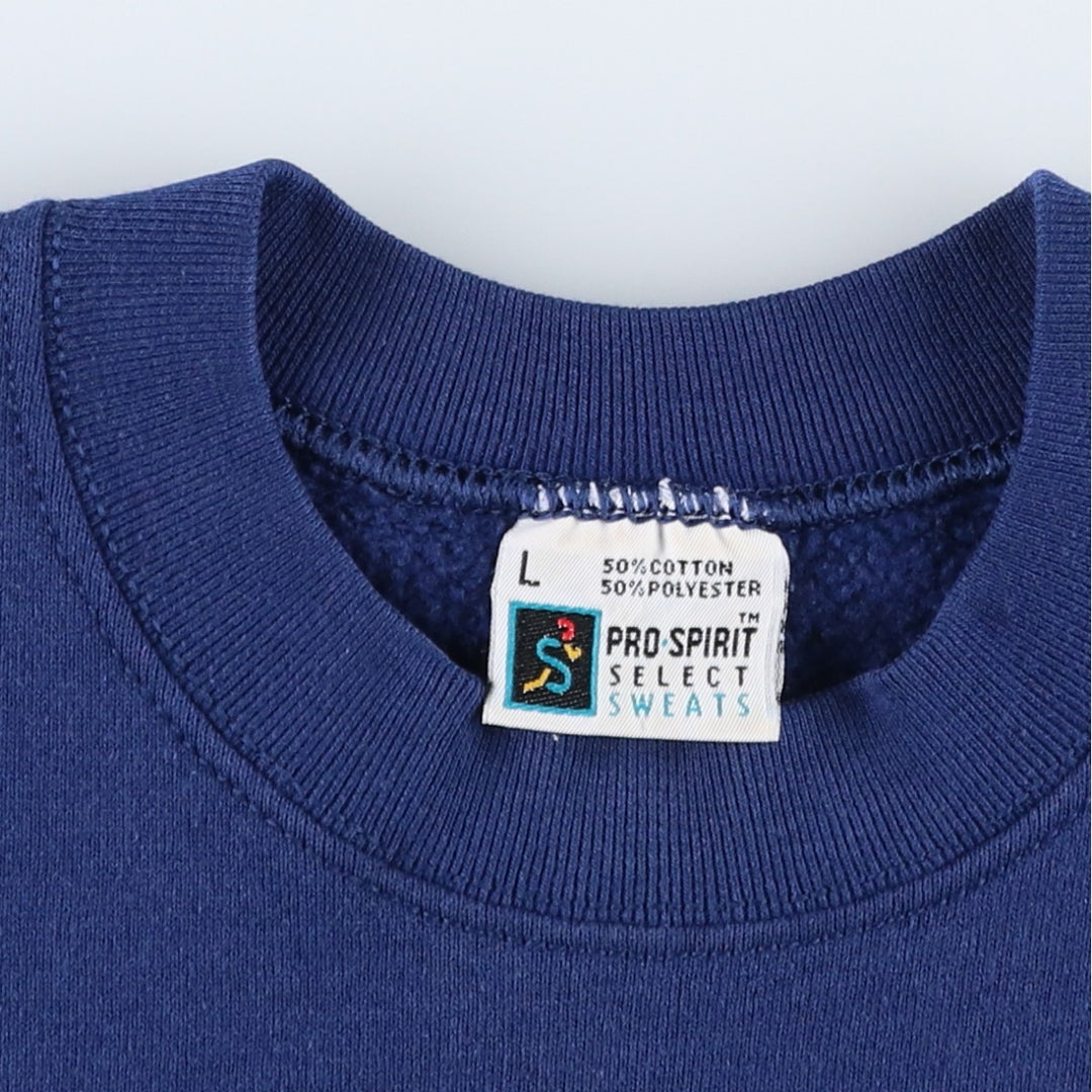 FAY Original Remake Message Print Sweatshirt (Men's Size L) cotton Navy blue Vintage Second Hand