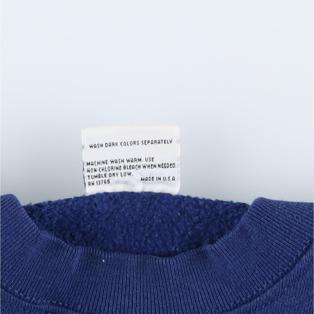 FAY Original Remake Message Print Sweatshirt (Men's Size L) cotton Navy blue Vintage Second Hand