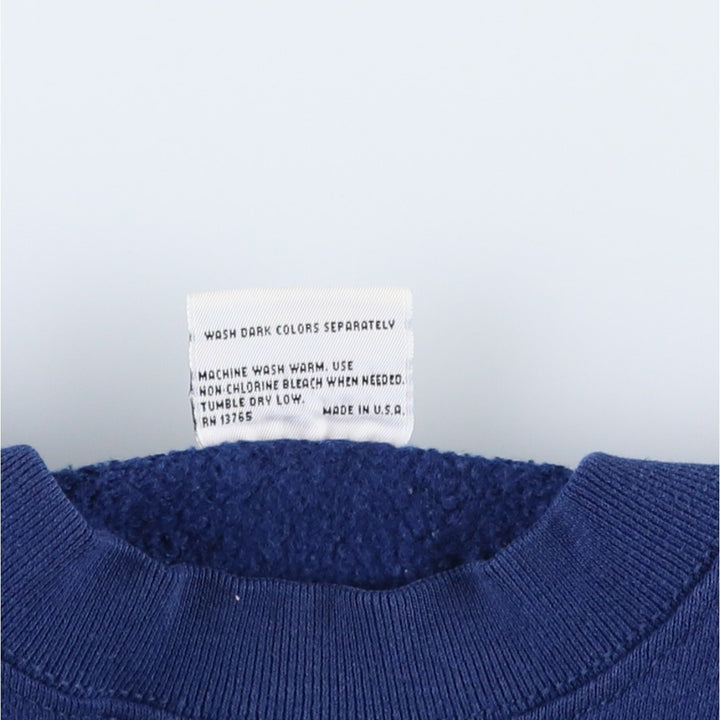 FAY Original Remake Message Print Sweatshirt (Men's Size L) cotton Navy blue Vintage Second Hand