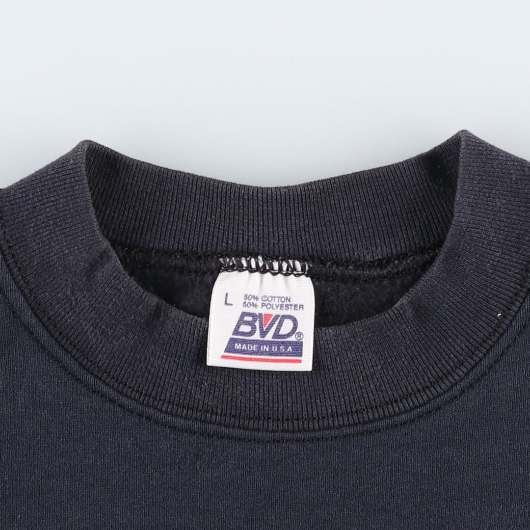 FAY Original Remake Message Print Sweatshirt, Made in USA, Men's Size L (approx.) cotton black type Vintage Second Hand