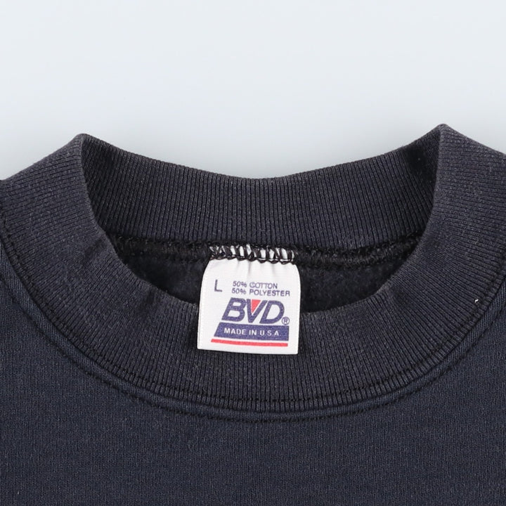 FAY Original Remake Message Print Sweatshirt, Made in USA, Men's Size L (approx.) cotton black type Vintage Second Hand