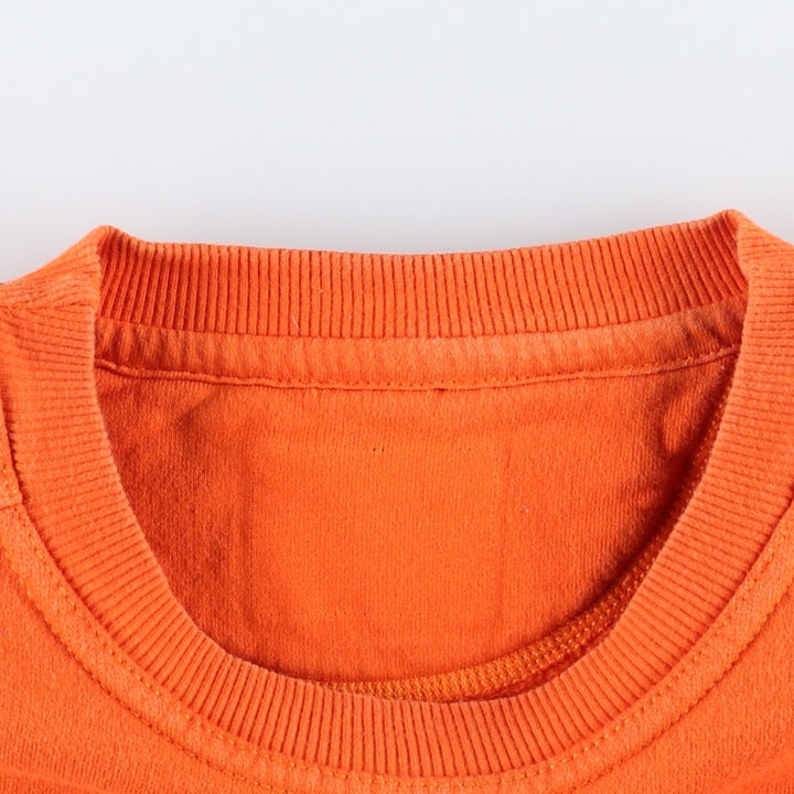 FAY Original Remake Message Print Sweatshirt (Men's Size L) unclear orange type Vintage Second Hand