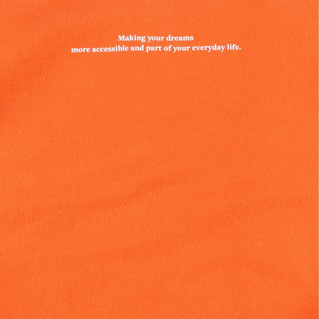 FAY Original Remake Message Print Sweatshirt (Men's Size L) unclear orange type Vintage Second Hand