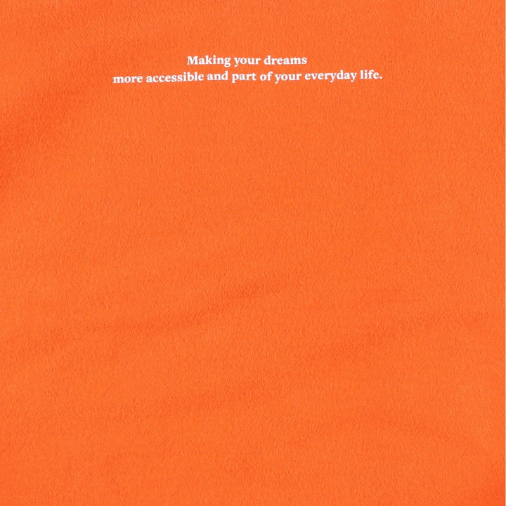 FAY Original Remake Message Print Sweatshirt (Men's Size L) unclear orange type Vintage Second Hand