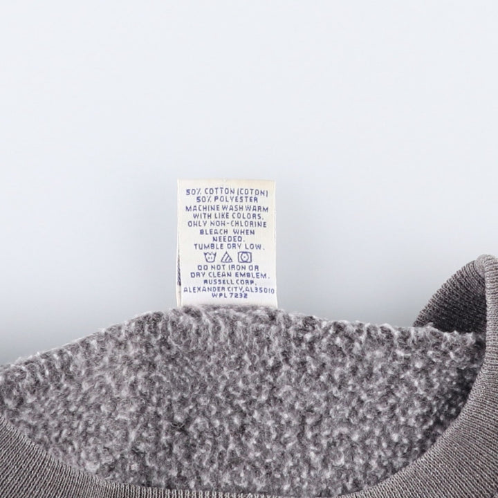 FAY Original Remake Message Print Sweatshirt, Men's XL Equivalent, Vintage cotton Charcoal Vintage Second Hand