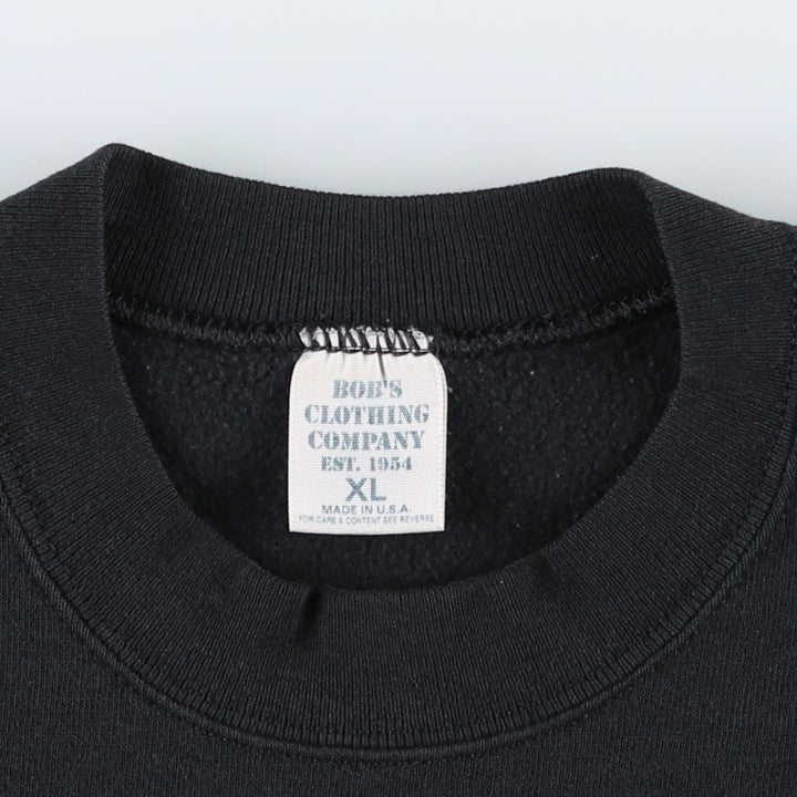 FAY Original Remake Message Print Sweatshirt (Men's XL equivalent) cotton black type Vintage Second Hand