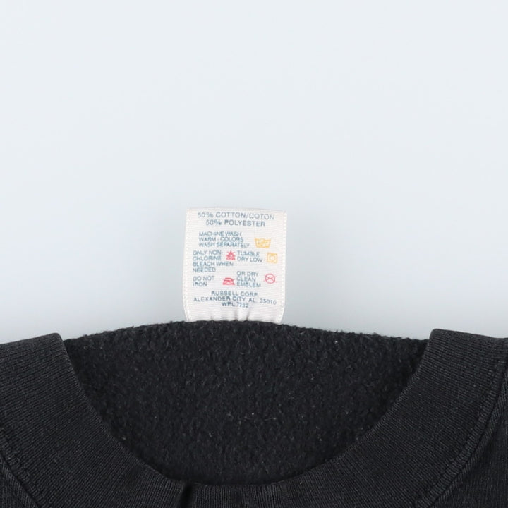 FAY Original Remake Message Print Sweatshirt (Men's XL equivalent) cotton black type Vintage Second Hand