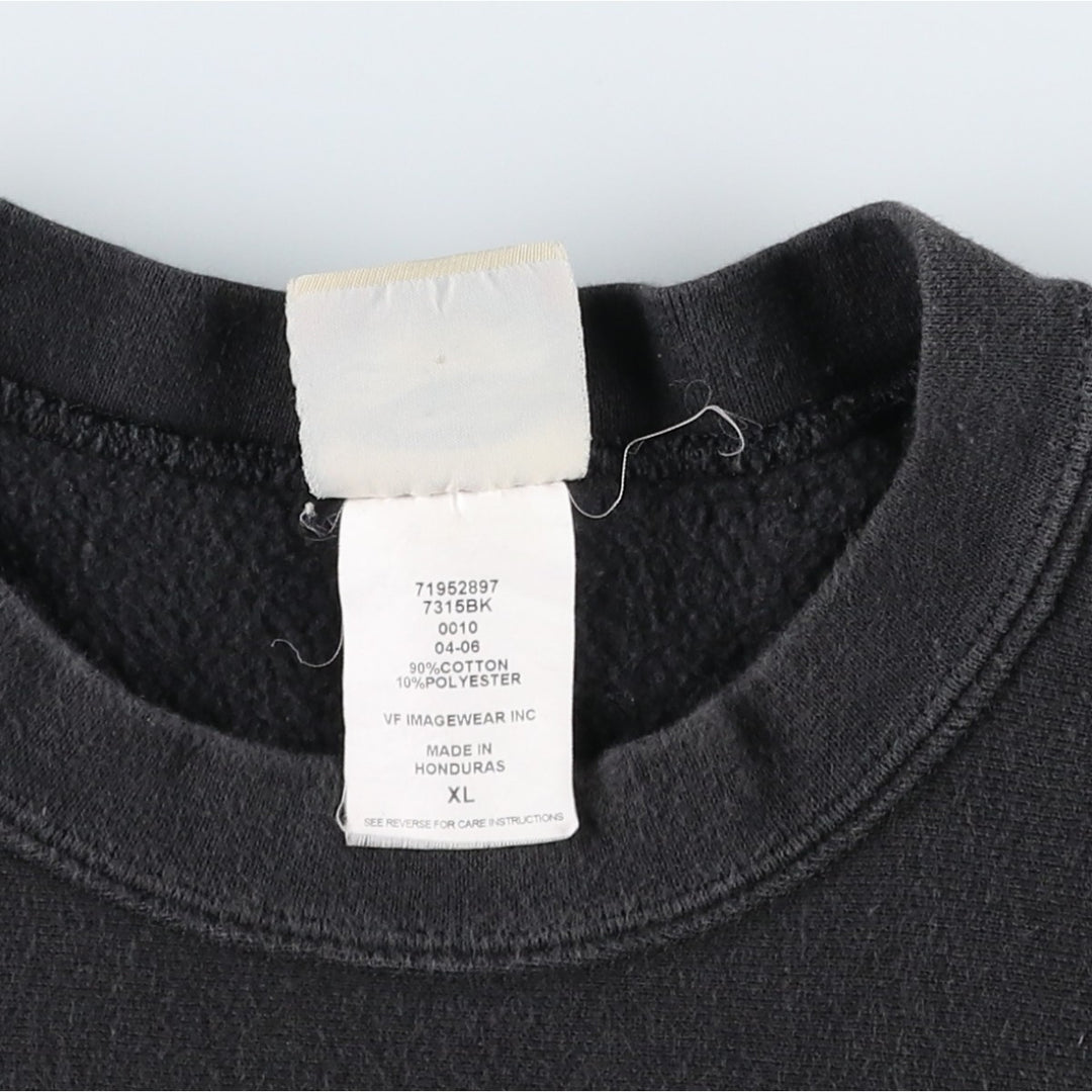 FAY Original Remake Message Print Sweatshirt (Men's XL equivalent) cotton black type Vintage Second Hand