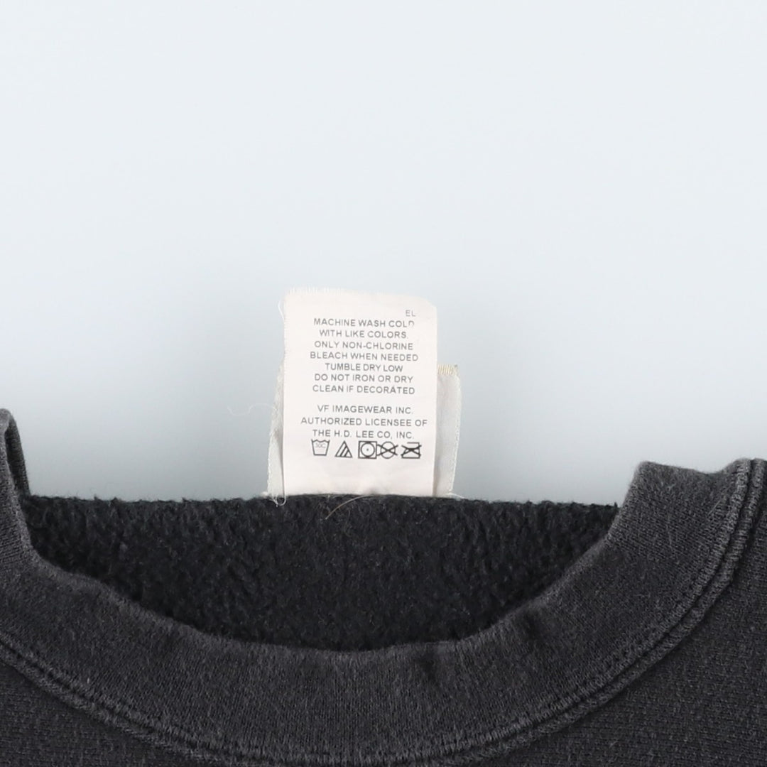 FAY Original Remake Message Print Sweatshirt (Men's XL equivalent) cotton black type Vintage Second Hand