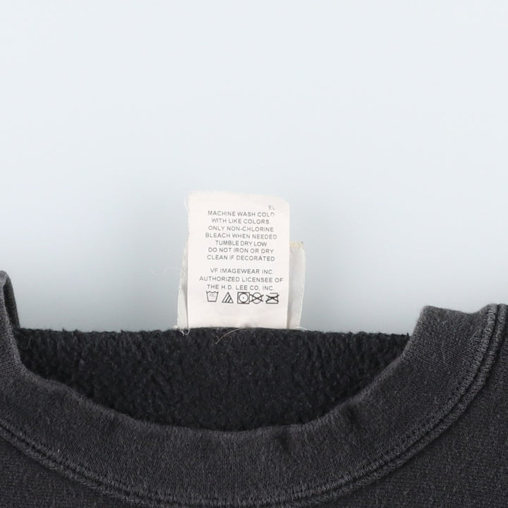 FAY Original Remake Message Print Sweatshirt (Men's XL equivalent) cotton black type Vintage Second Hand