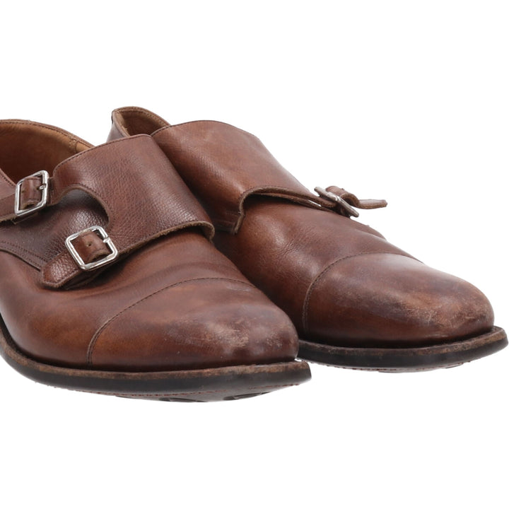 CROCKETT & JONES Double Monk Strap Shoes Made in England 9 2/1 Men's 28.0cm /saa008993