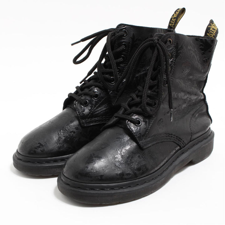 Dr. Martens Cassidy Skull Pattern 8-hole boots UK4 Women's 22.5cm /saa009114