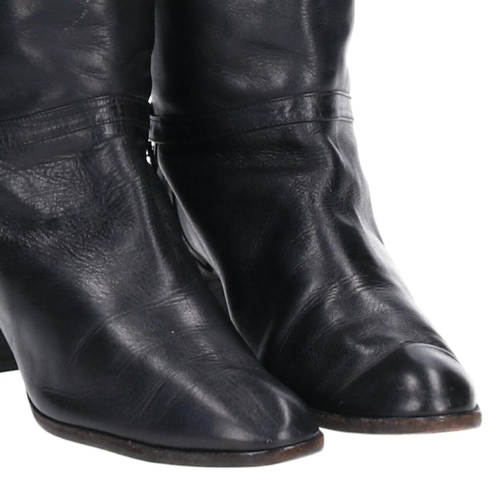 Genuine leather long boots Women's 22.0cm /saa009171