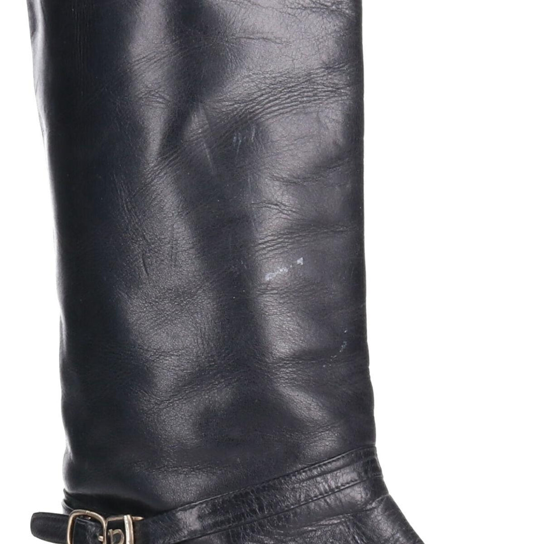 Genuine leather long boots Women's 22.0cm /saa009171