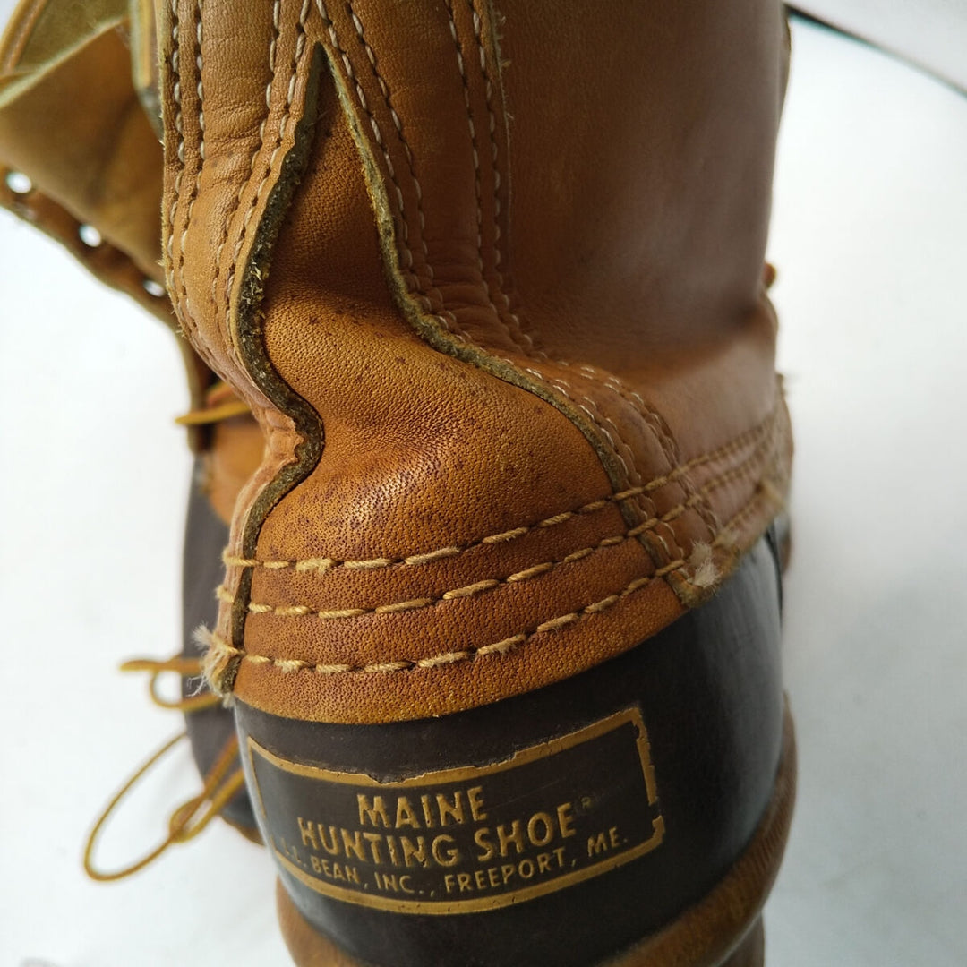 70s-80'S LL Bean 6 inch 5 hole Bean boots hunting boots made in USA 7 women's 9.4" /saa009305