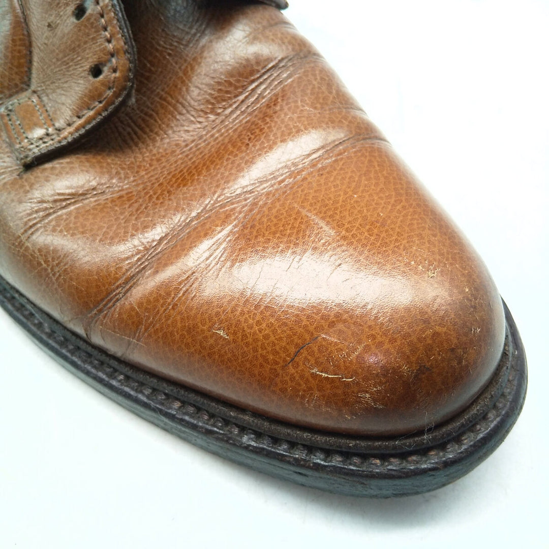 70'S Florsheim Royal Imperial Plain Toe Shoes Made in USA 9 1/2 Men's 10.8" Vintage /saa009349