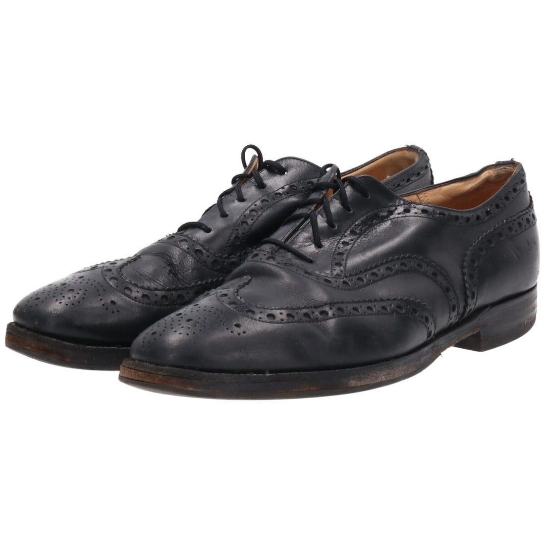 Church's 3 Cities Wingtip Shoes 70F Men's 10.4" equivalent Vintage /saa009634 Men's 26.5cm genuine leather black type Vintage Second Hand