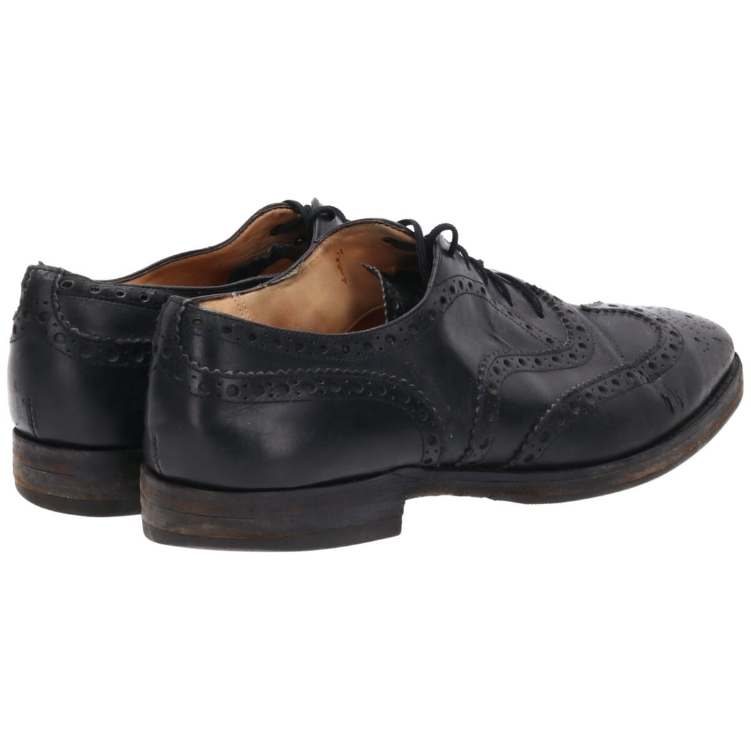 Church's 3 Cities Wingtip Shoes 70F Men's 10.4" equivalent Vintage /saa009634 Men's 26.5cm genuine leather black type Vintage Second Hand