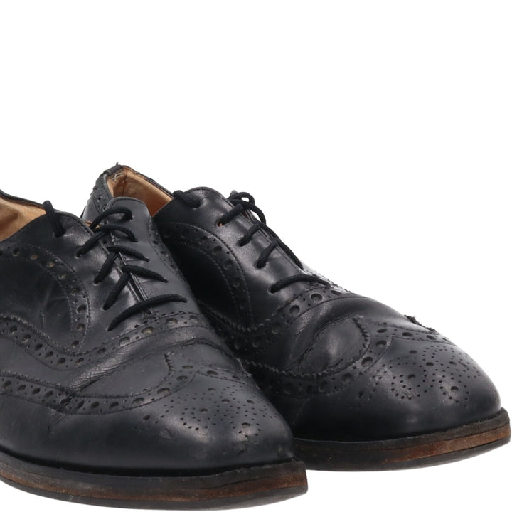 Church's 3 Cities Wingtip Shoes 70F Men's 10.4" equivalent Vintage /saa009634 Men's 26.5cm genuine leather black type Vintage Second Hand