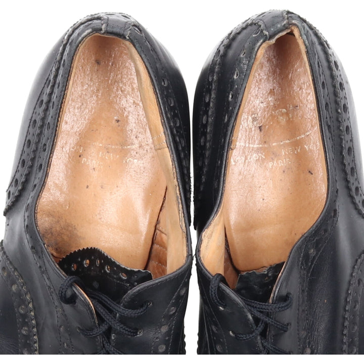 Church's 3 Cities Wingtip Shoes 70F Men's 10.4" equivalent Vintage /saa009634 Men's 26.5cm genuine leather black type Vintage Second Hand