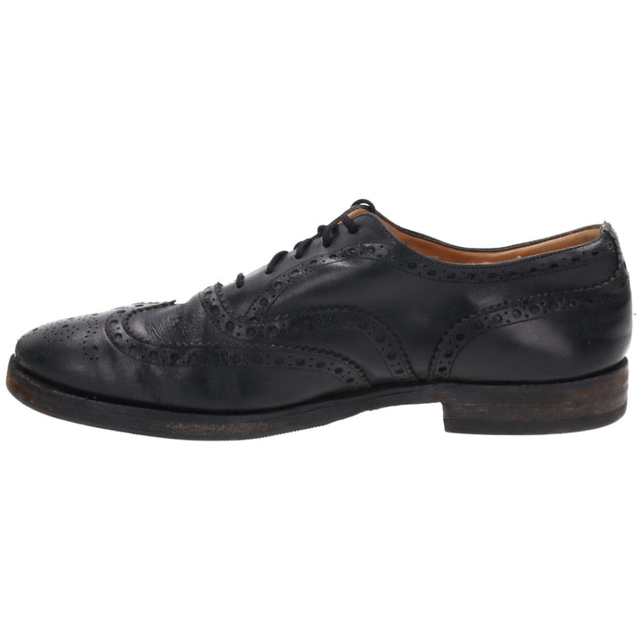 Church's 3 Cities Wingtip Shoes 70F Men's 10.4" equivalent Vintage /saa009634 Men's 26.5cm genuine leather black type Vintage Second Hand