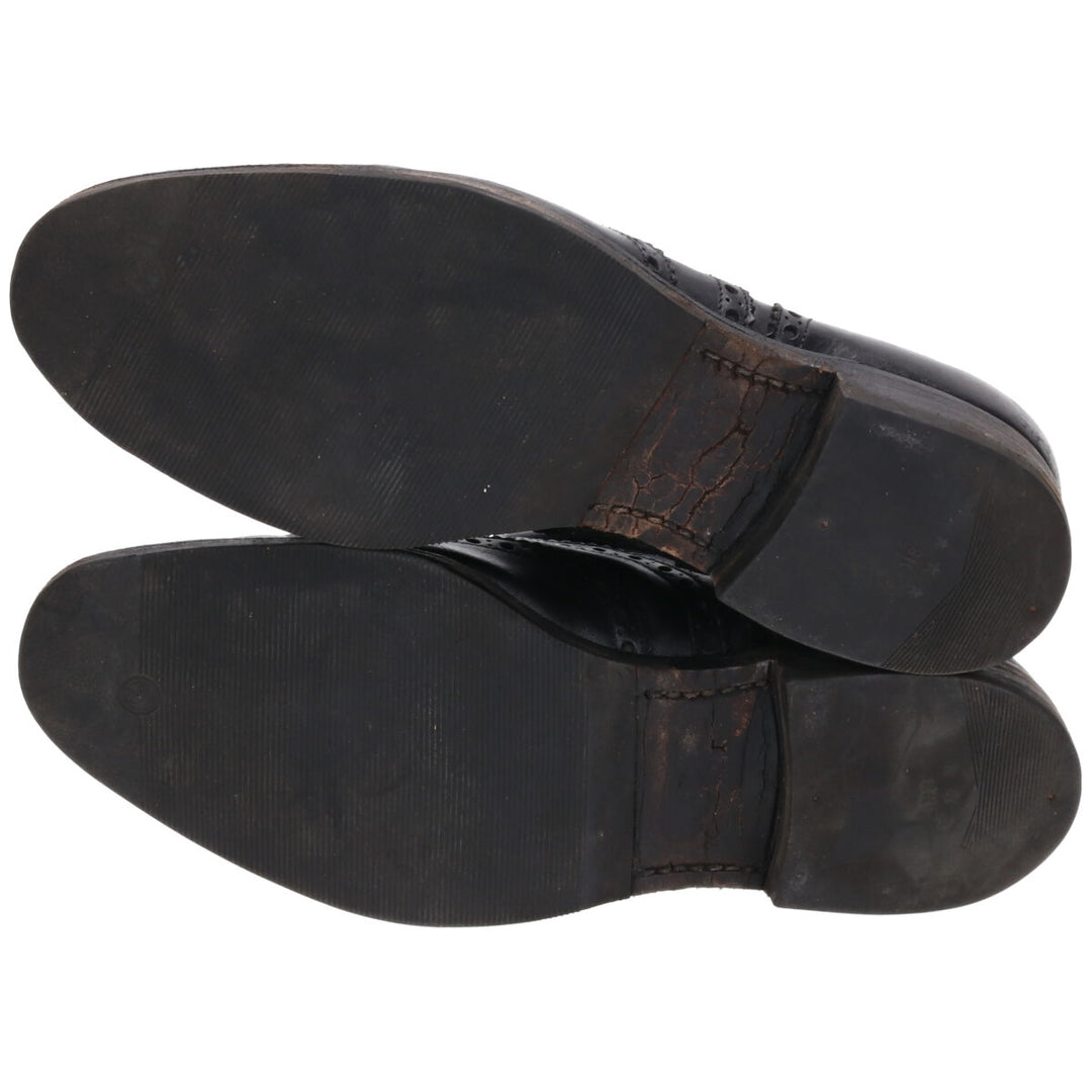 Church's 3 Cities Wingtip Shoes 70F Men's 10.4" equivalent Vintage /saa009634 Men's 26.5cm genuine leather black type Vintage Second Hand