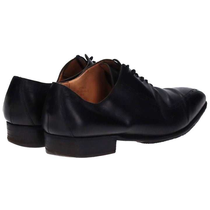 JM Weston U-tip shoes made in France 9D Men's 27.0cm genuine leather black type Vintage Second Hand