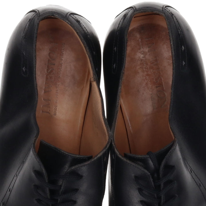 JM Weston U-tip shoes made in France 9D Men's 27.0cm genuine leather black type Vintage Second Hand