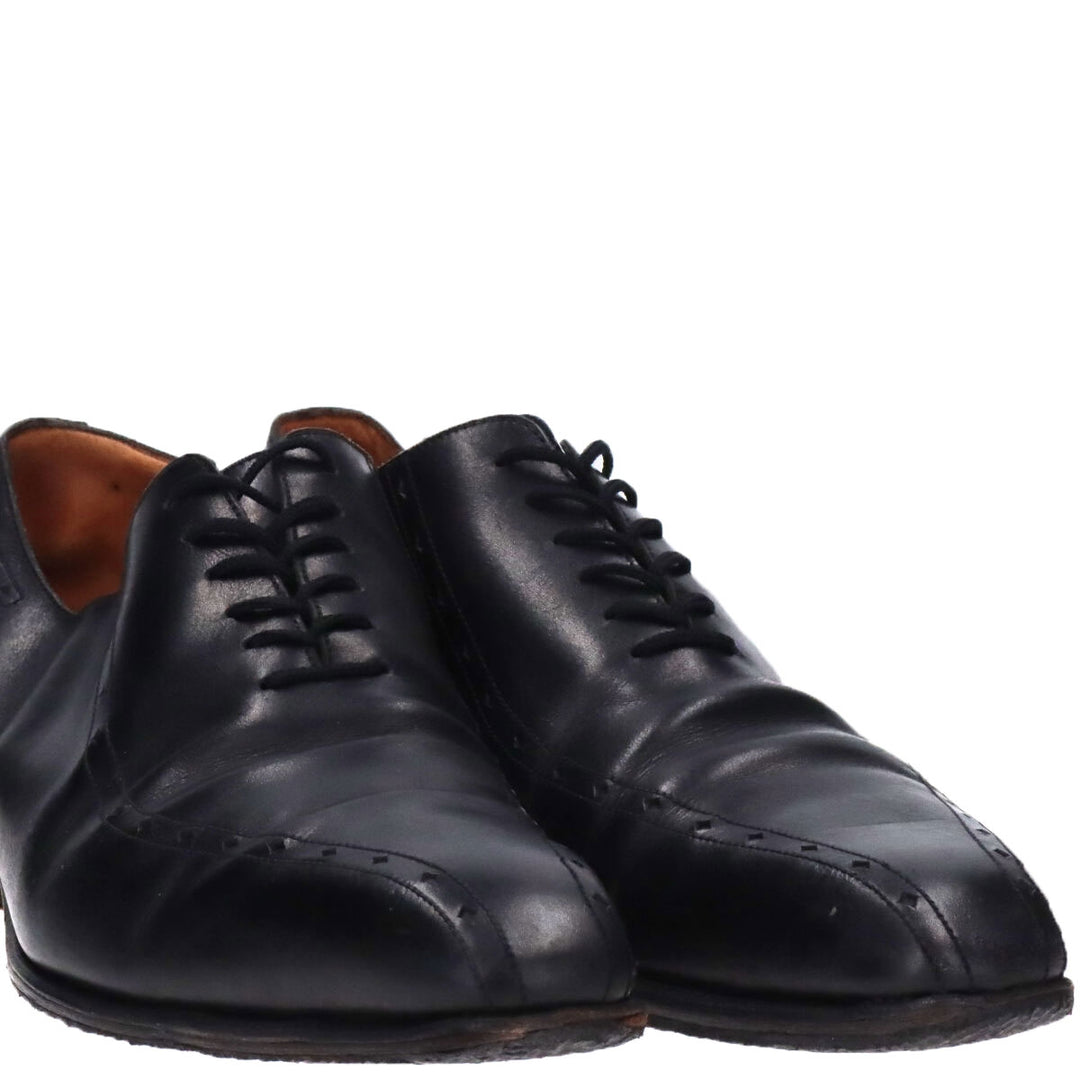 JM Weston U-tip shoes made in France 9D Men's 27.0cm genuine leather black type Vintage Second Hand