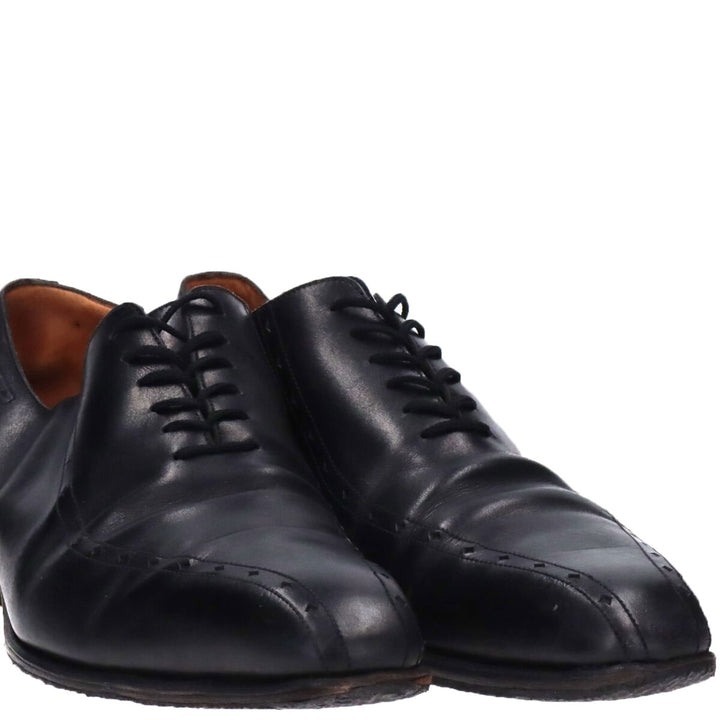 JM Weston U-tip shoes made in France 9D Men's 27.0cm genuine leather black type Vintage Second Hand