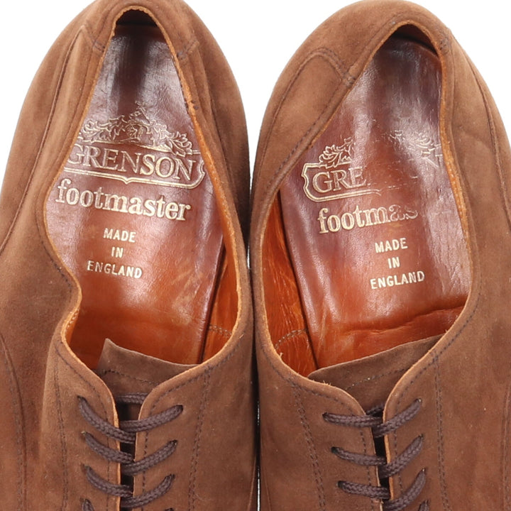 Grenson Suede Straight Tip Shoes Made in England UK7 Men's 10" /saa009950