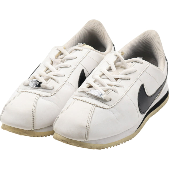 Nike Leather Cortez Logo Patch Sneakers Made in Indonesia 5.5Y Women's 24.0cm leather white type Vintage Second Hand
