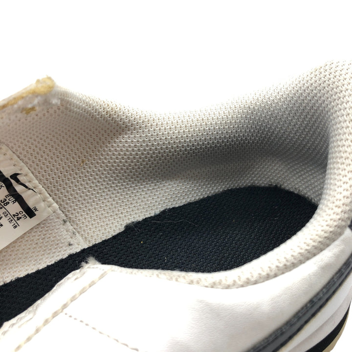 Nike Leather Cortez Logo Patch Sneakers Made in Indonesia 5.5Y Women's 24.0cm leather white type Vintage Second Hand