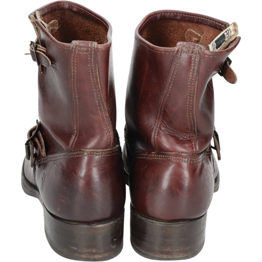 FRYE Platform Engineer Boots, Size 9 1/2M Men's 27.5cm unclear brown type Vintage Second Hand