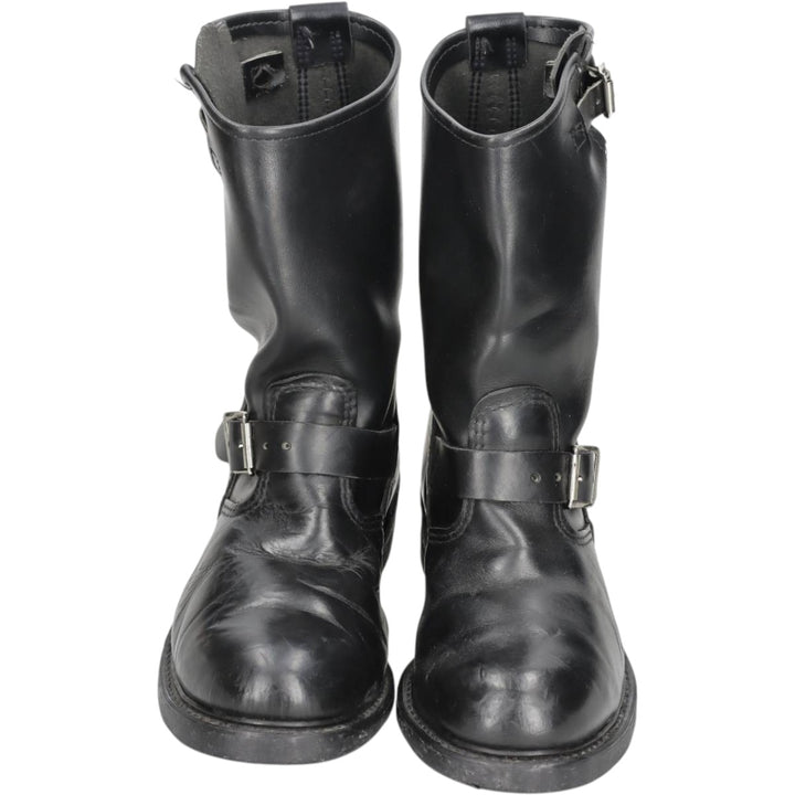 Brahma platform engineer boots, made in USA, size 8 1/2 Men's 26.5cm unclear black type Vintage Second Hand