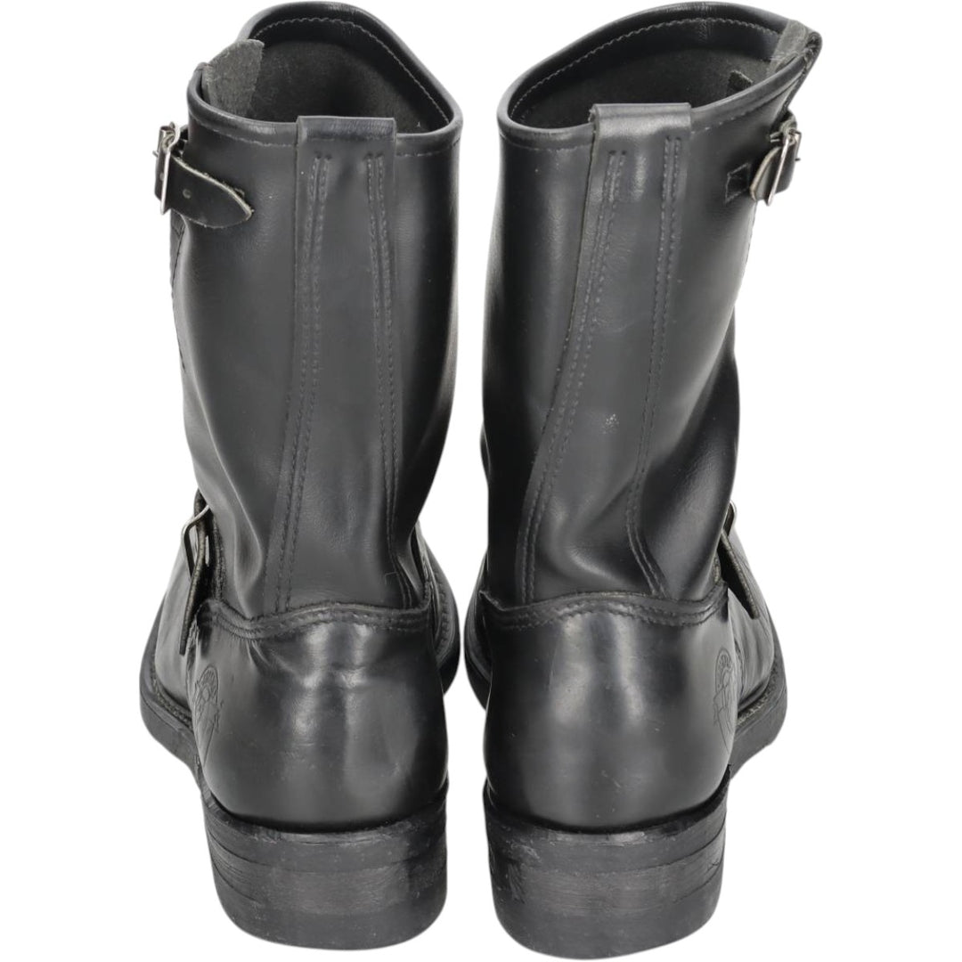 Brahma platform engineer boots, made in USA, size 8 1/2 Men's 26.5cm unclear black type Vintage Second Hand