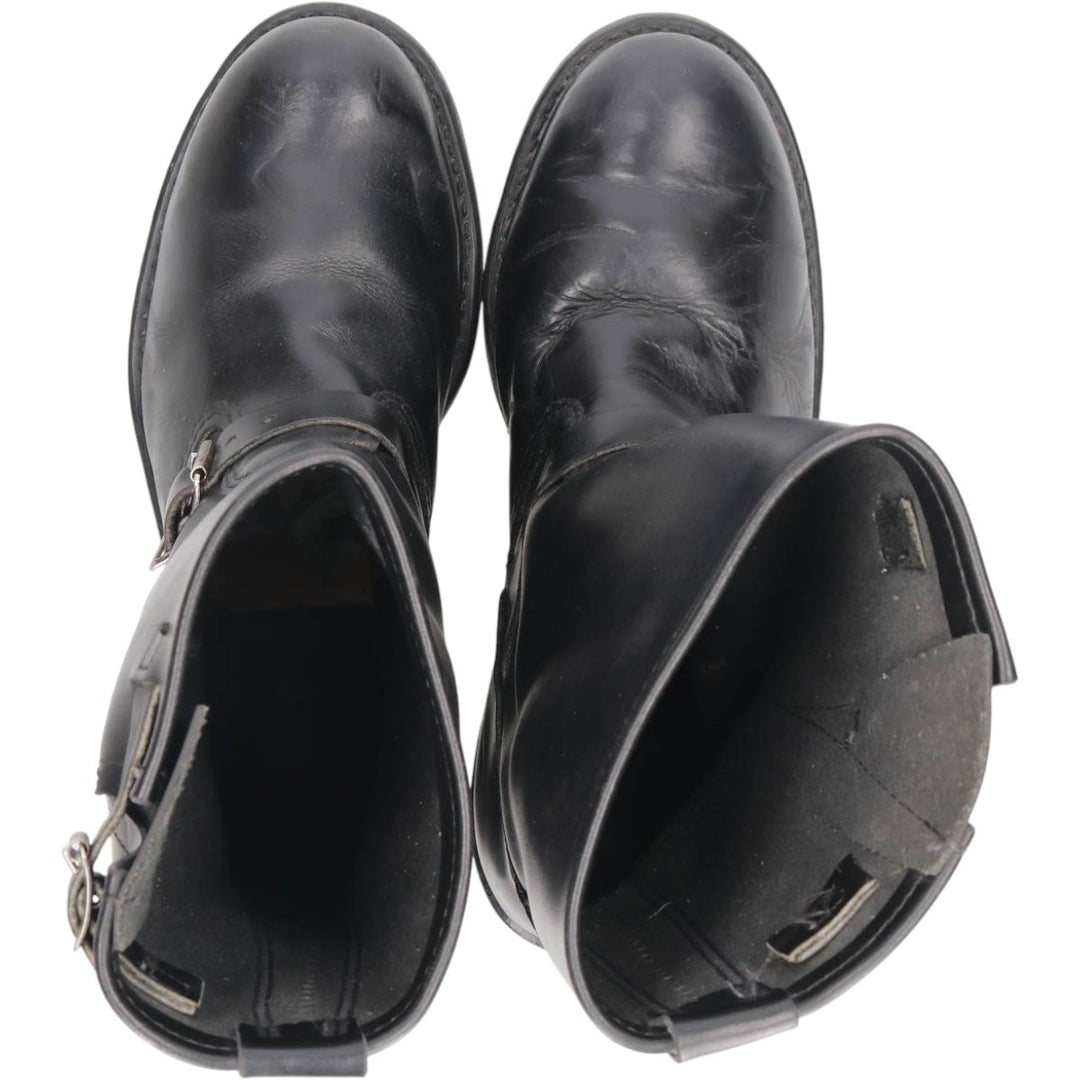 Brahma platform engineer boots, made in USA, size 8 1/2 Men's 26.5cm unclear black type Vintage Second Hand