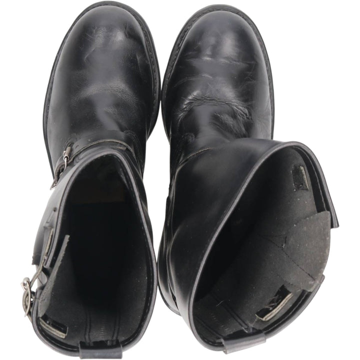 Brahma platform engineer boots, made in USA, size 8 1/2 Men's 26.5cm unclear black type Vintage Second Hand