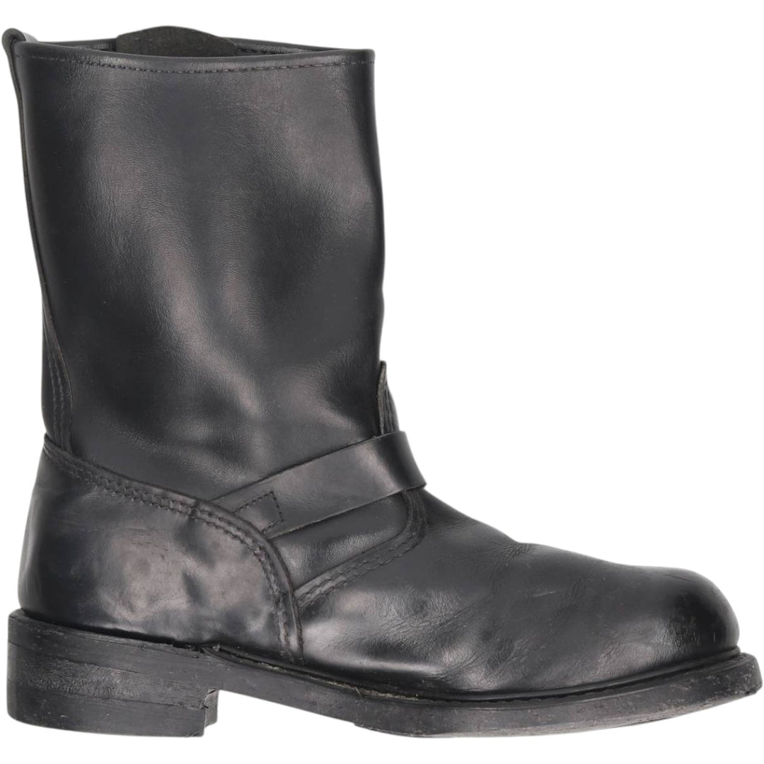 Brahma platform engineer boots, made in USA, size 8 1/2 Men's 26.5cm unclear black type Vintage Second Hand